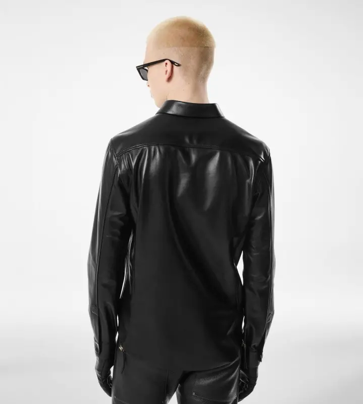 SOFT NAPPA PLONGE SHIRT BLACK online
